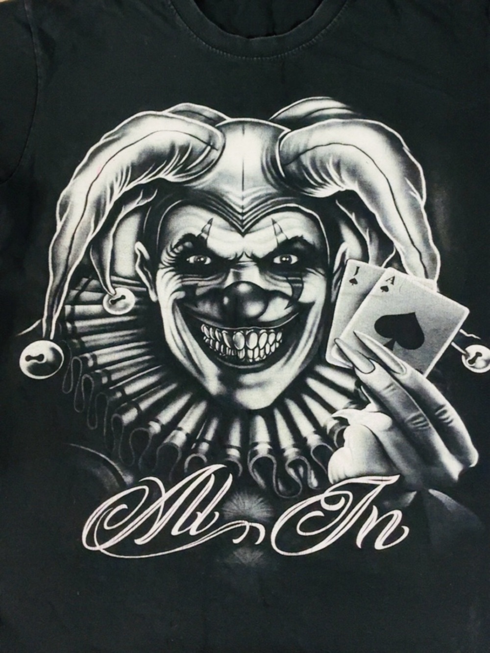 All In Jester Graphic Tee - Black & White